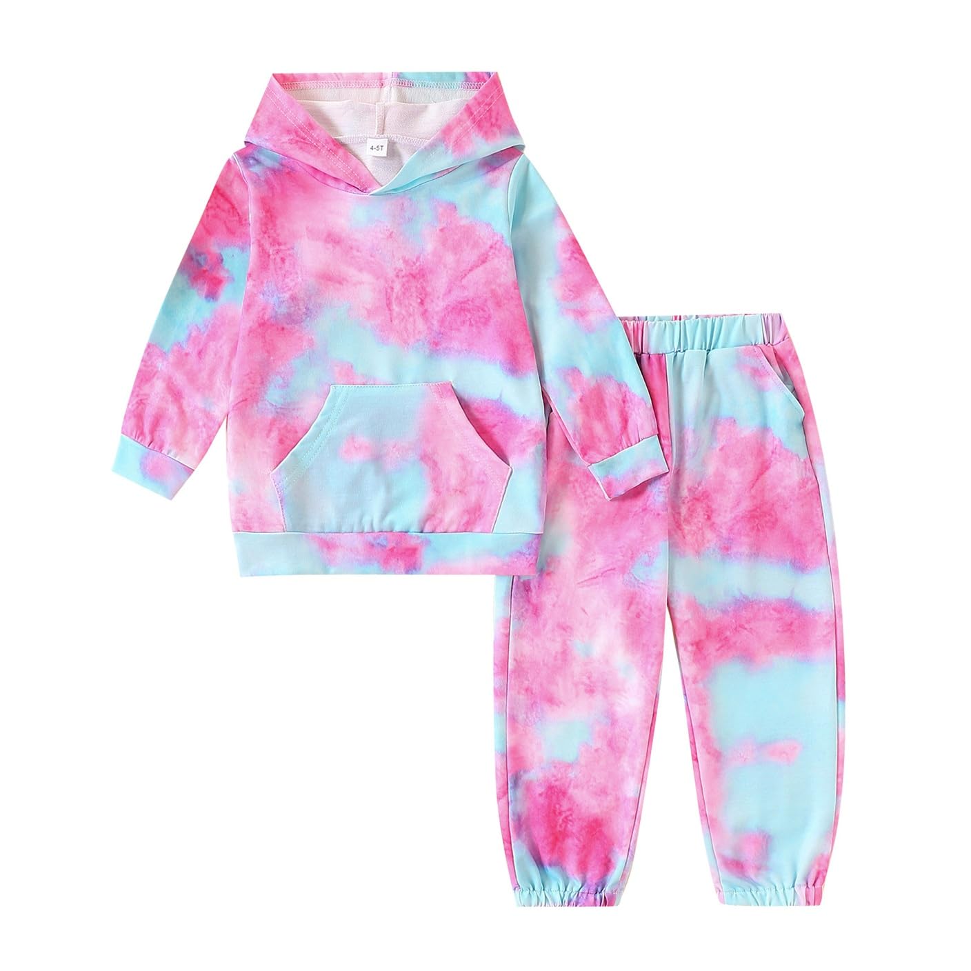 Kid Girls Clothes - Girls Outfits Tie Dye Tops and Leggings Pants 2 Piece Spring Clothes Set