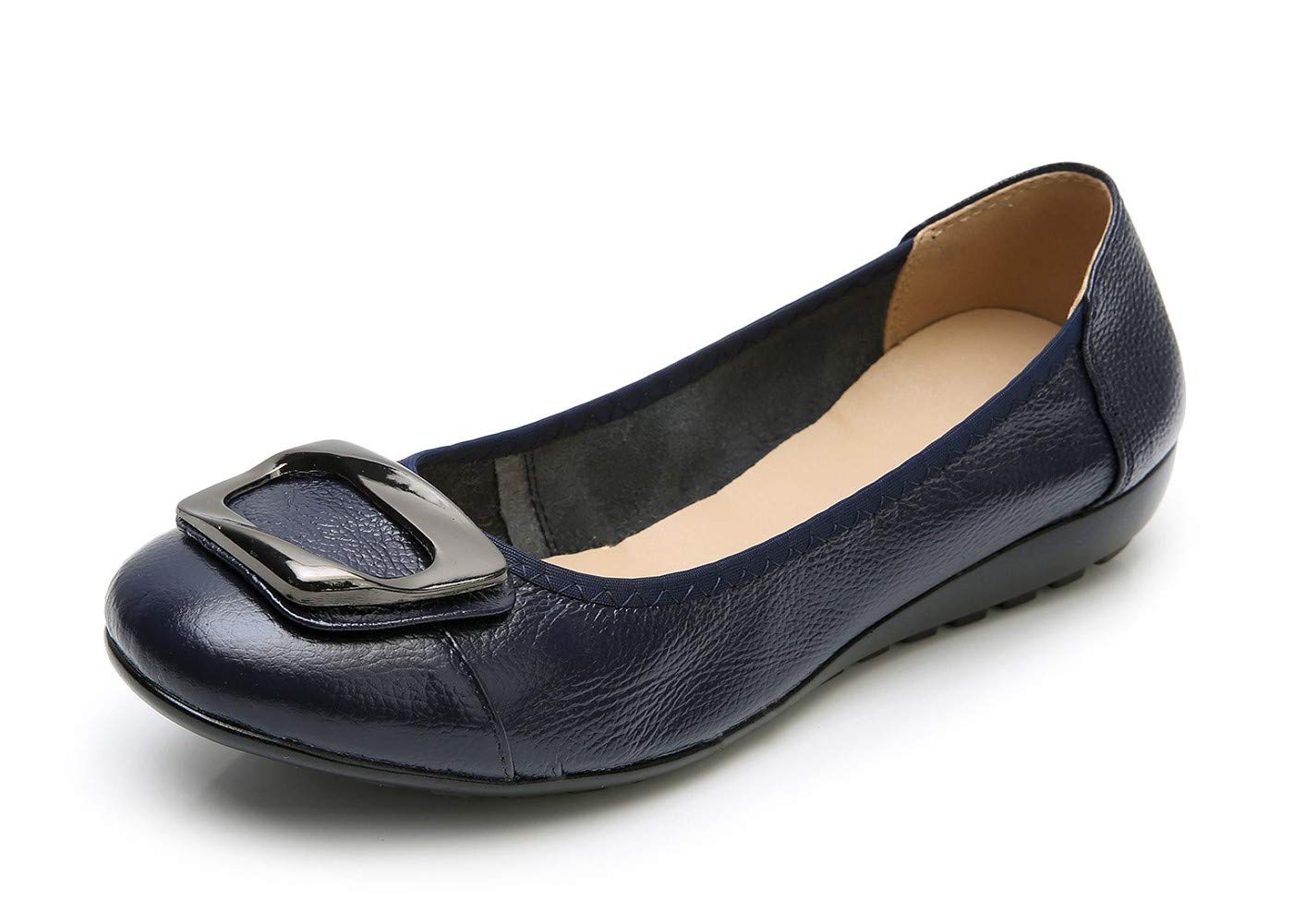 VenusCelia Women's Buckle Dance Flats Shoe