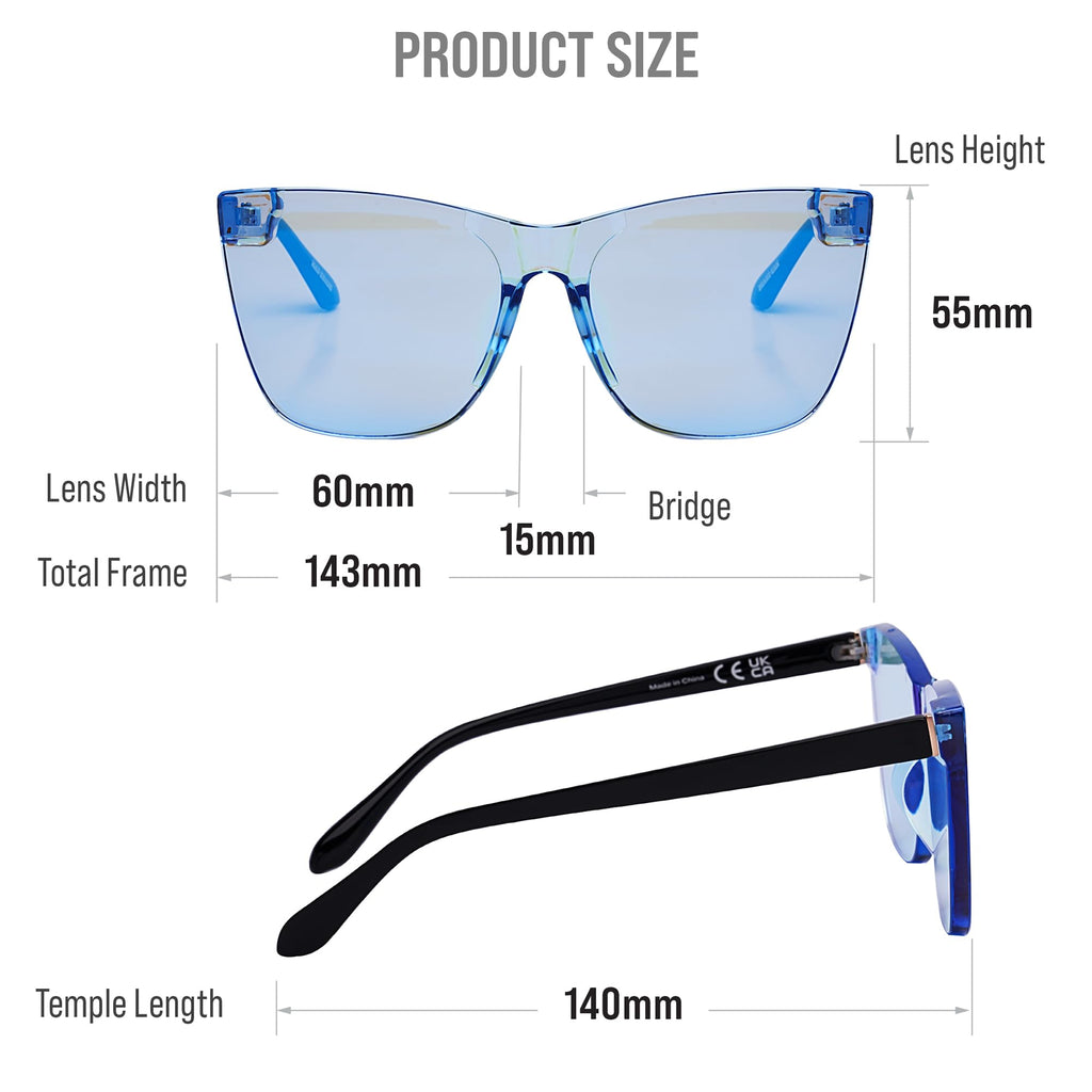 Mad Shade Sunglasses for Women Men UV400 Trendy Shades