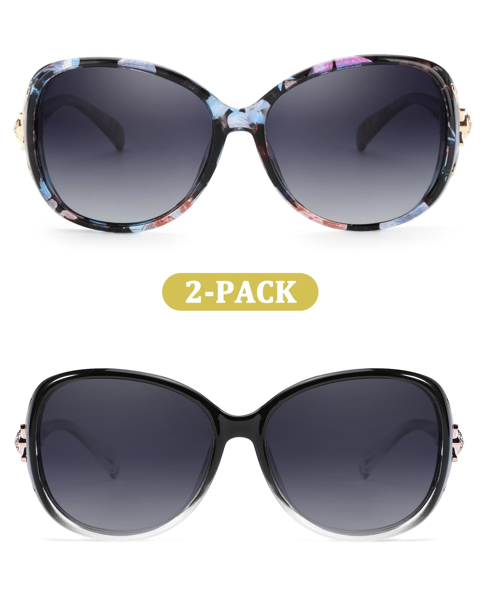 FIMILU Sunglasses for Women Trendy Polarized Sunglasses Oversized Big Sun Glasses Ladies Shades UV Protection