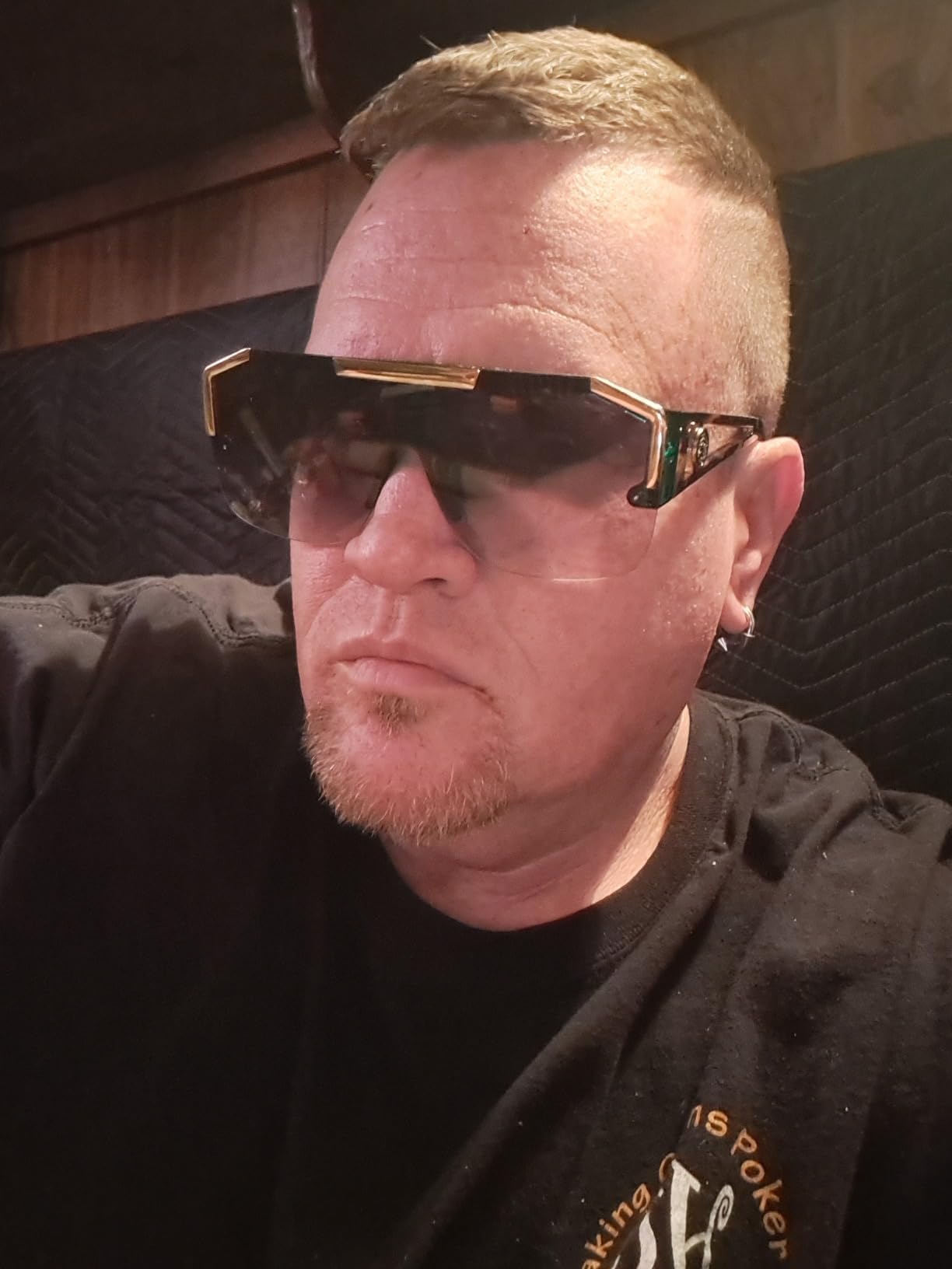 FEISEDY Square Oversized Sunglasses for Men Women, Flat Top Shield One Piece Lens Sun Glasses Shades B2765