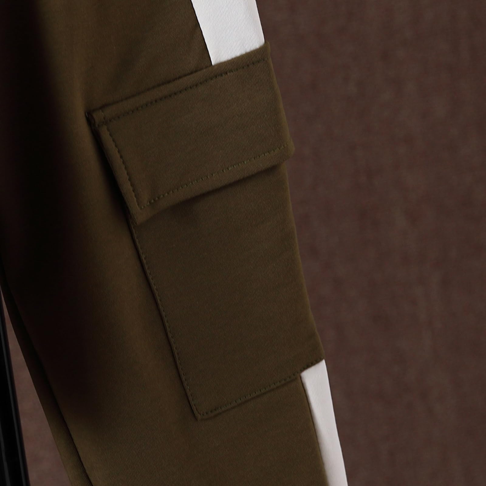 Boys Clothes Kids Little Boy Color Block Half Zip Hoodie & Jogger Pants Outfit Set,4-12 Years