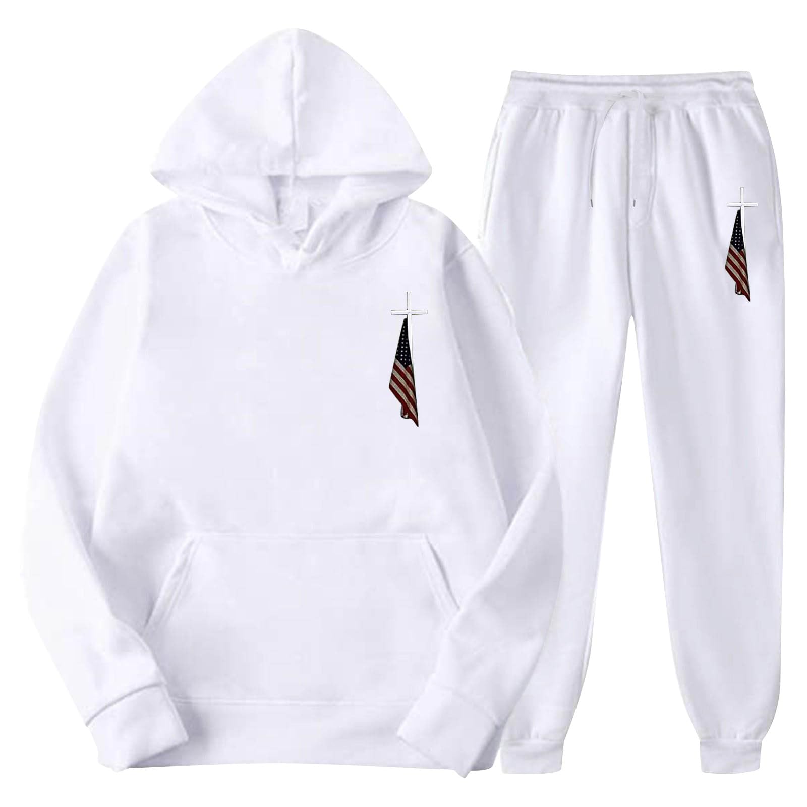 Men's Jogger Set 2 Piece Lounge Sweatshirt Sets Outfits Matching Sweatsuits Two Piece