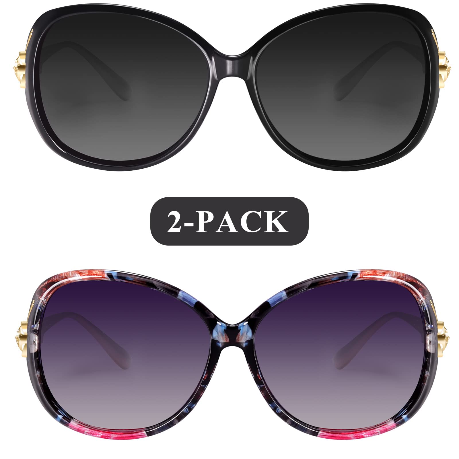 FIMILU Sunglasses for Women Trendy Polarized Sunglasses Oversized Big Sun Glasses Ladies Shades UV Protection