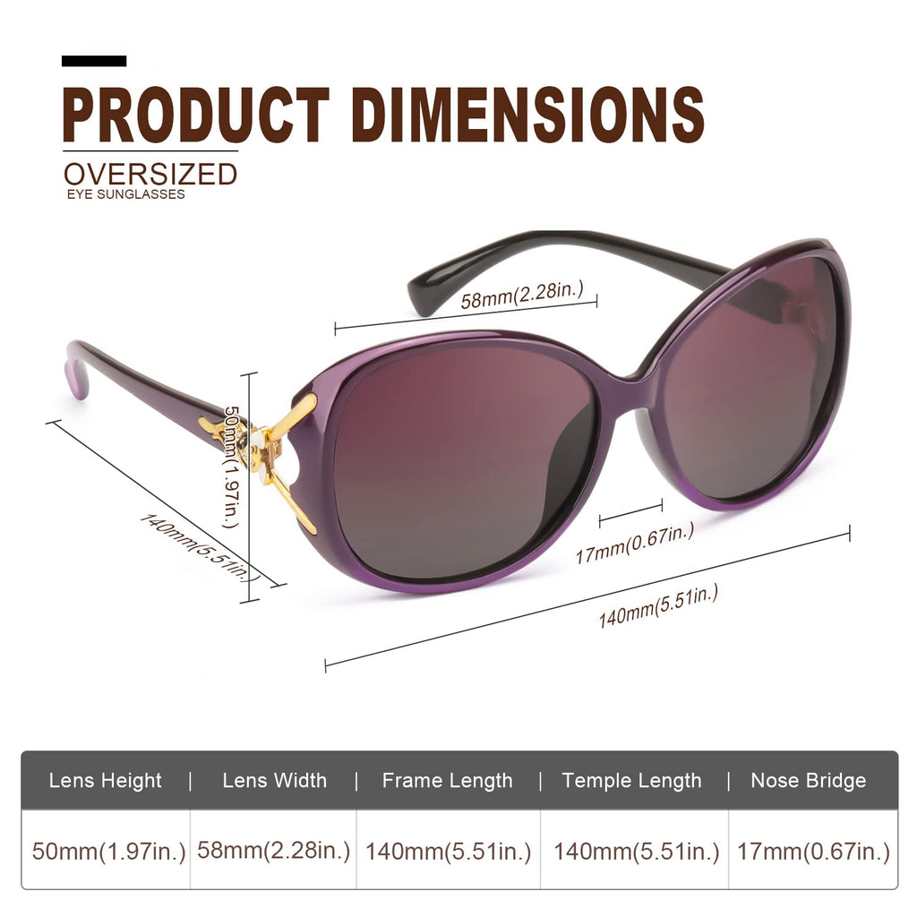FIMILU Sunglasses for Women Trendy Polarized Sunglasses Oversized Big Sun Glasses Ladies Shades UV Protection