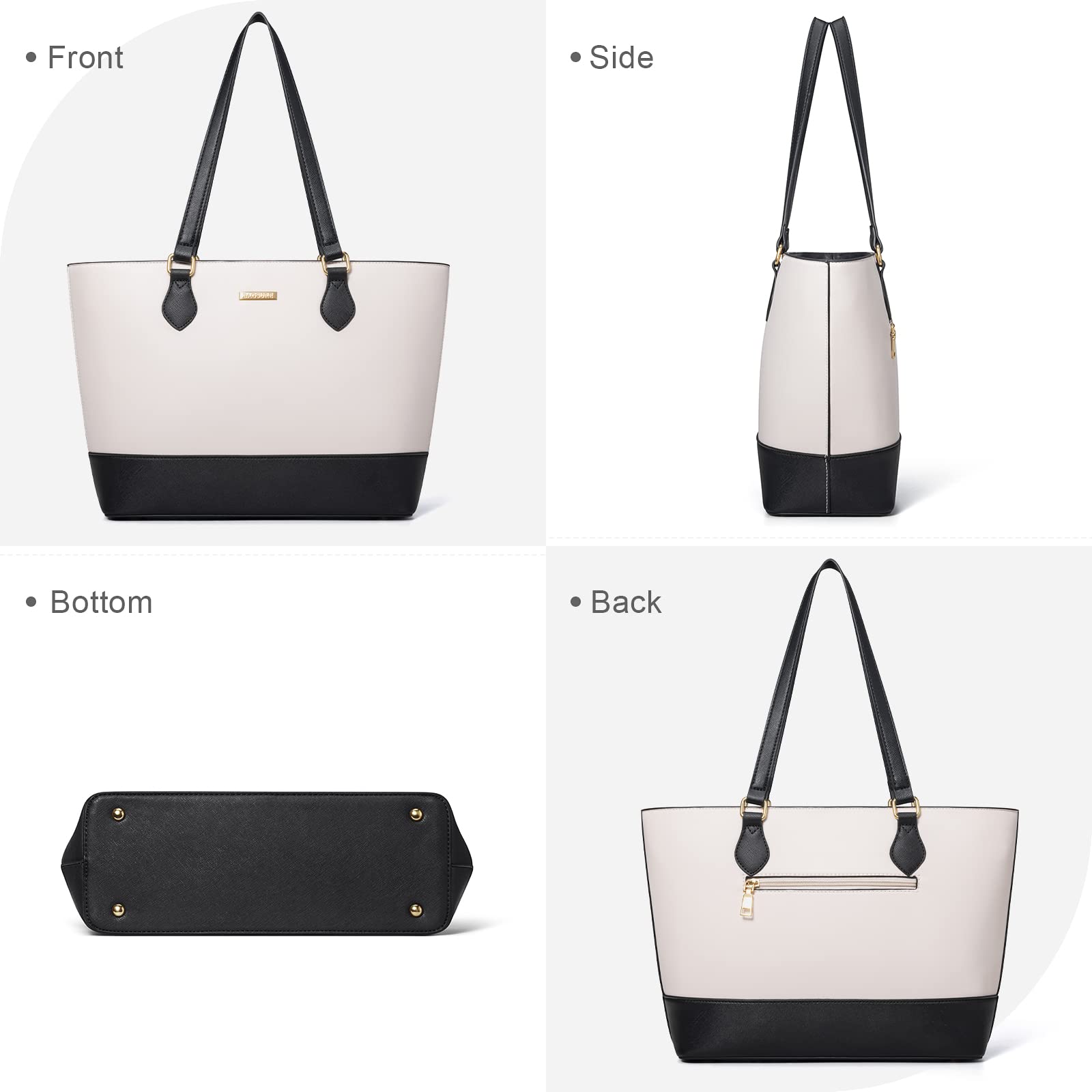 4PCS Women Fashion Handbags Purses Wallet Shoulder Bags Casual Tote Bag Crossbody Bags, Handbag Set Gift for Ladies Girls