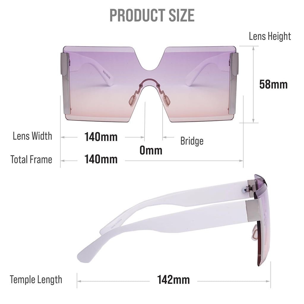 Mad Shade Sunglasses for Women Men UV400 Trendy Shades