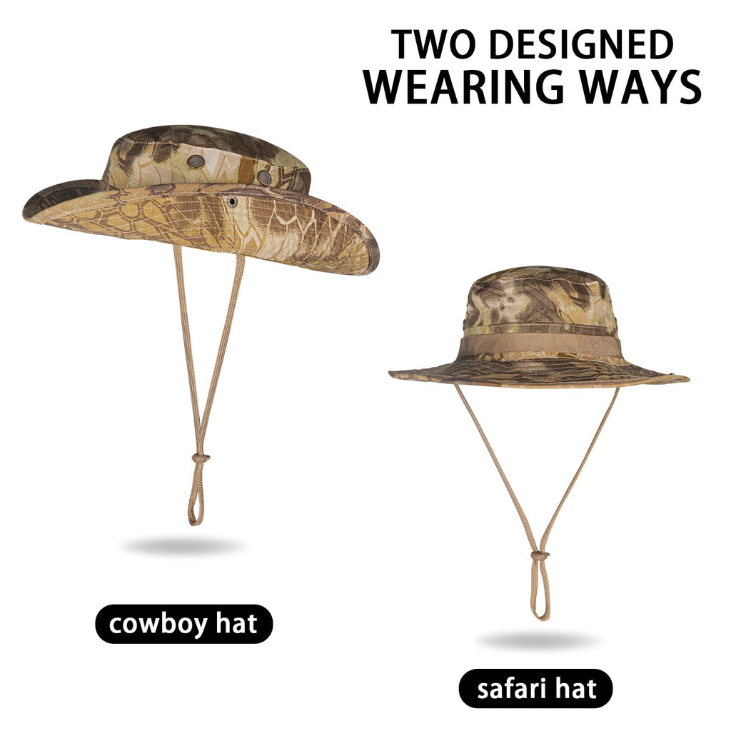 Sun Hats for Men Women Bucket Hat UPF 50+ UV Protection Boonie Hat for Safari Fishing Hiking Garden Beach