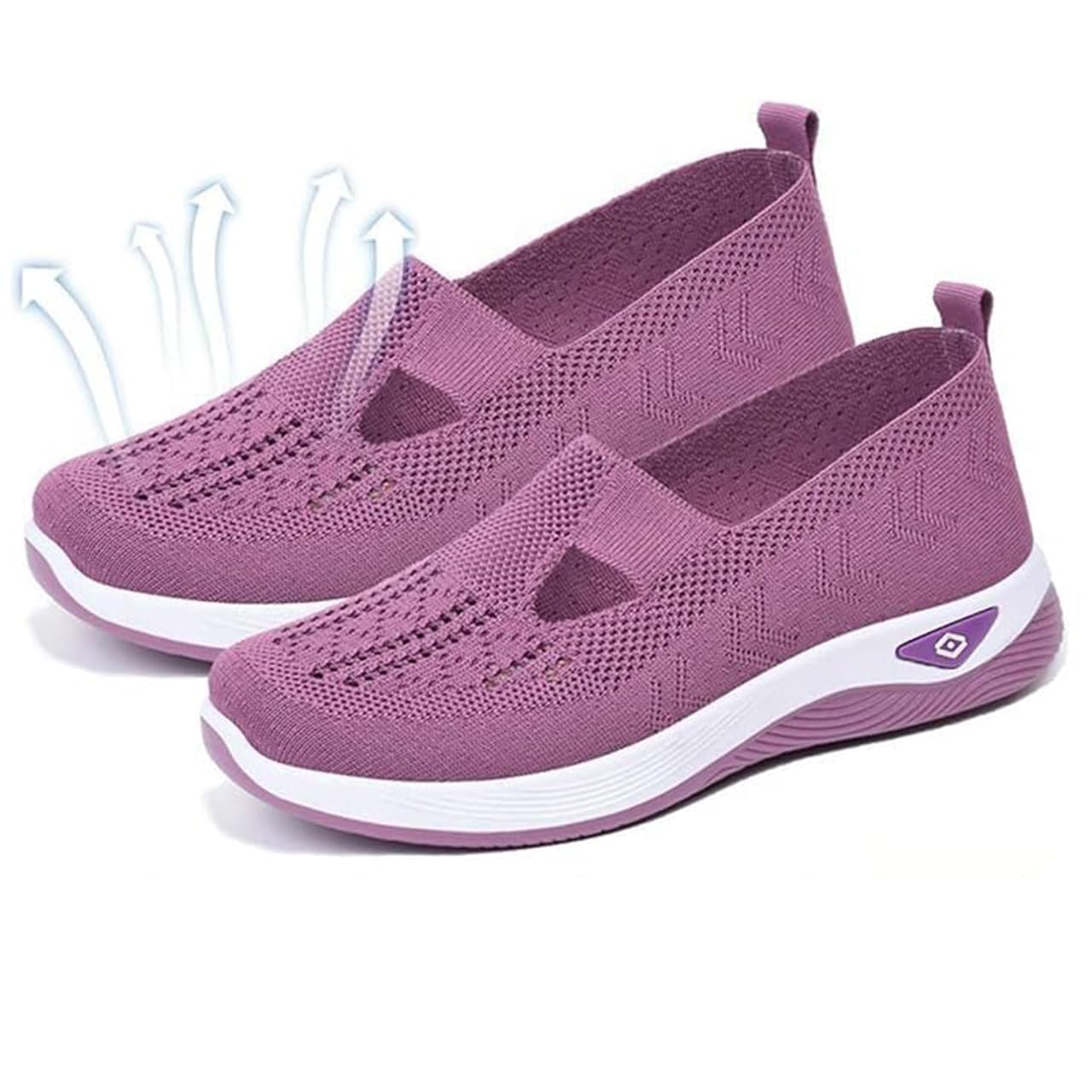 Orthopedic Shoes for Women,Women Wide Width Breathable Walking Comfortable Slip on Sneakers Orthowalk Nurse Shoes Non Slip Food Service Lightweight Sneaker