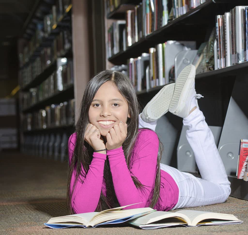 Brix Girls' Long Sleeve Tees - 100% Cotton Tagless 4 -Pack Crew Neck Super Soft Cotton T Shirts.