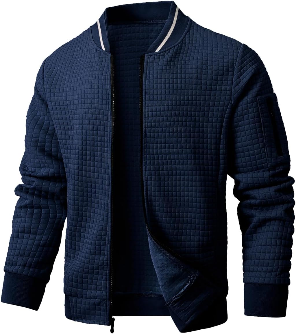 Mens Casual Jacket Lightweight Jacket Varsity Coat
