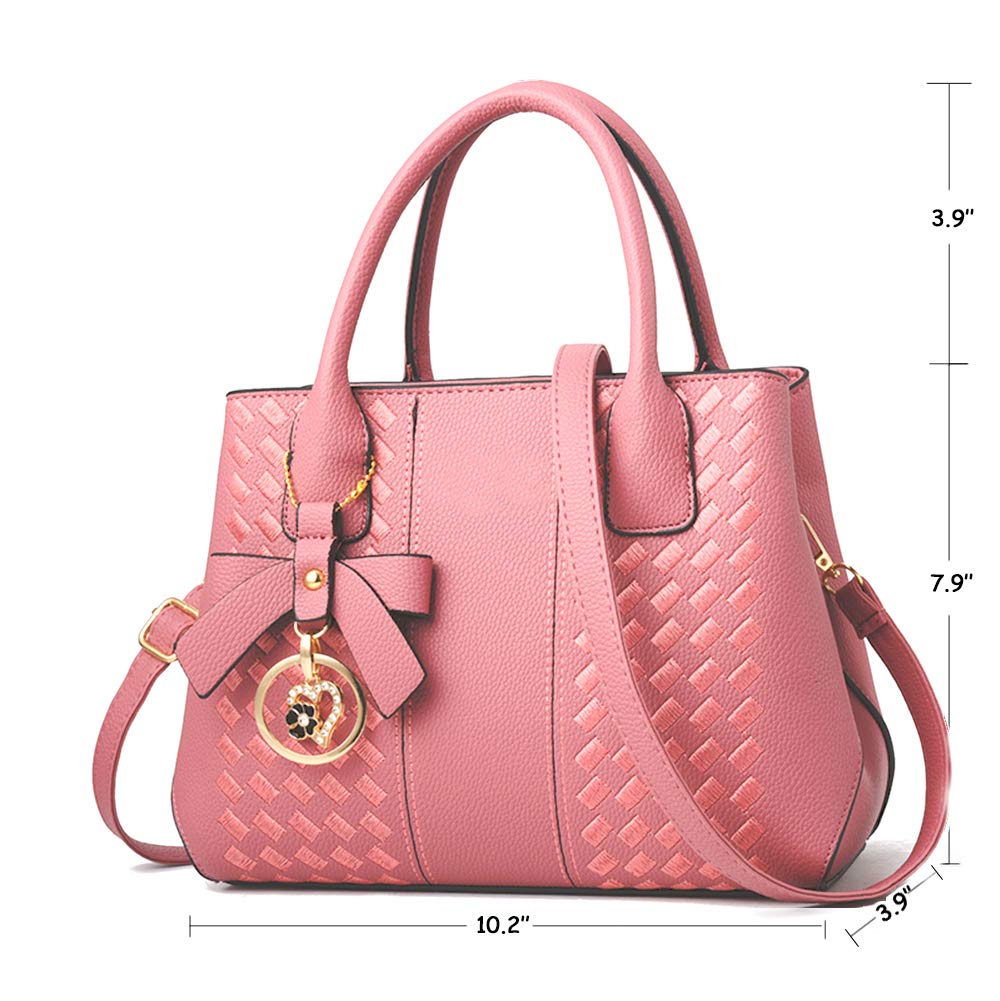 Purses and Handbags for Women Fashion Ladies PU Leather Top Handle Satchel Shoulder Tote Bags