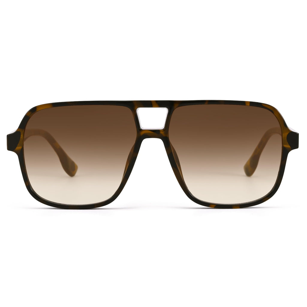 Oversized Aviator Sunglasses for Women Men - Retro 70s Square Shades Sun Glasses