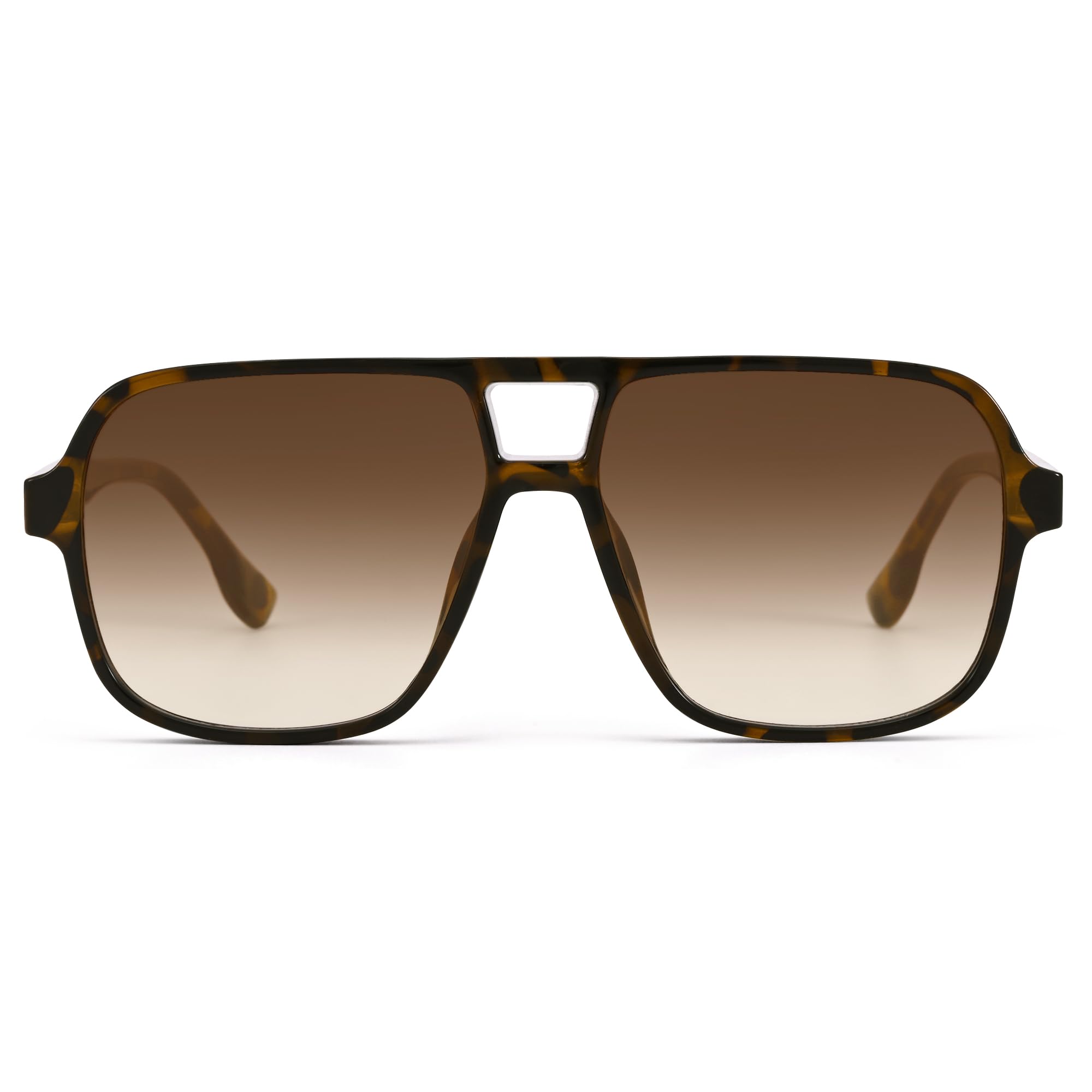 Oversized Aviator Sunglasses for Women Men - Retro 70s Square Shades Sun Glasses