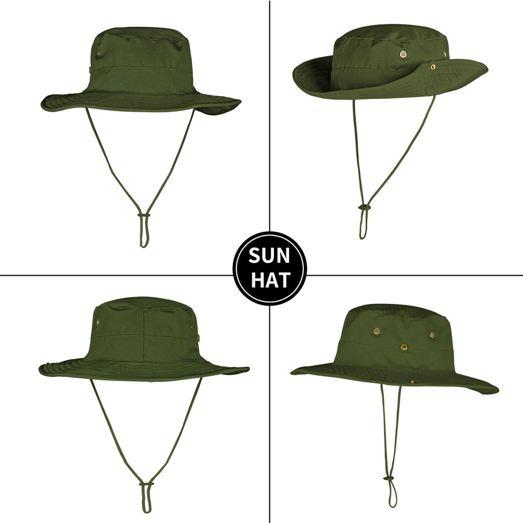 Sun Hats for Men Women Boonie Hat Foldable Fishing Hat UPF 50+ Bucket Hat for Fishing Hiking Garden Safari Beach