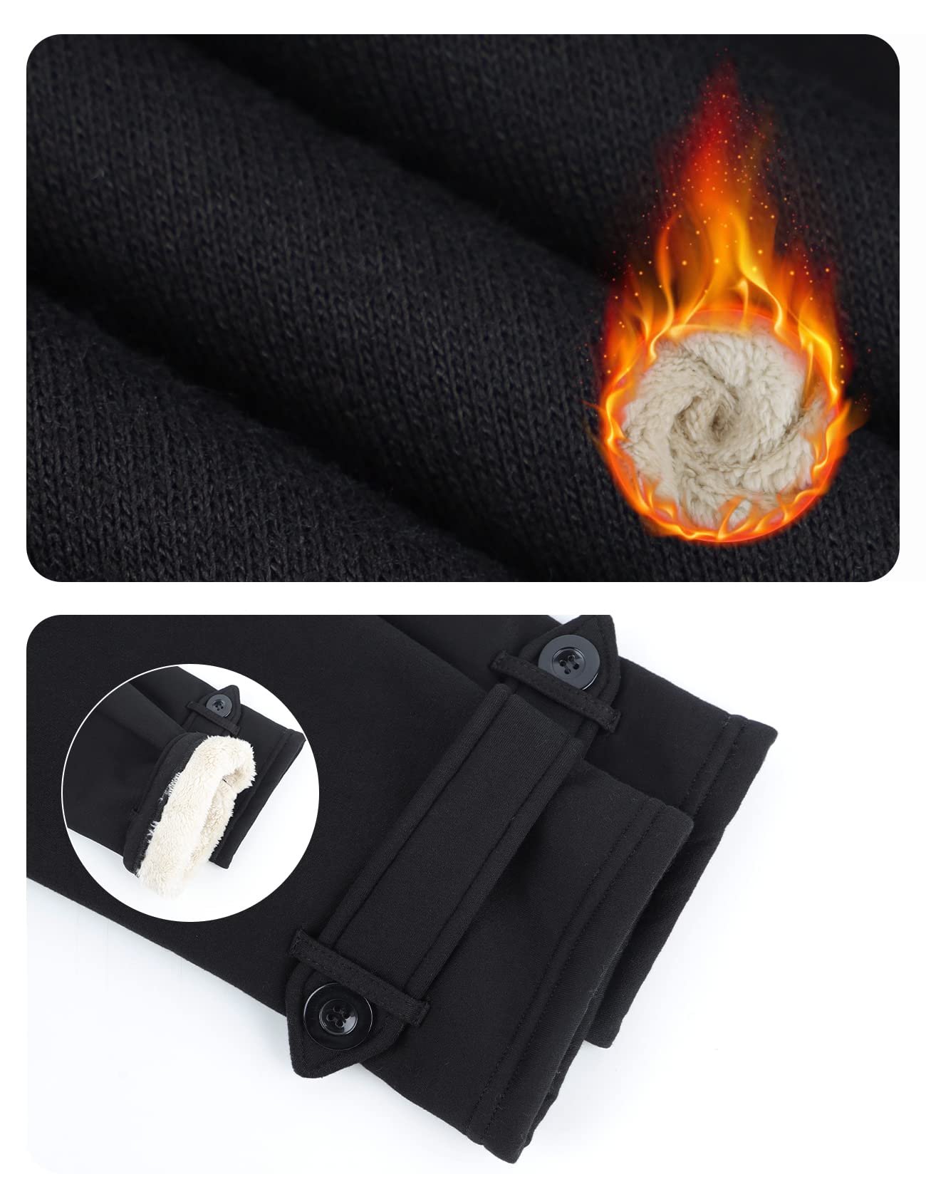 Gihuo Winter Jackets for Women Sherpa Lined Jacket Women Duffle Toggle Coat Hooded Fleece Jacket