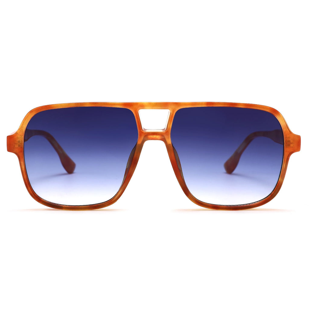 Oversized Aviator Sunglasses for Women Men - Retro 70s Square Shades Sun Glasses