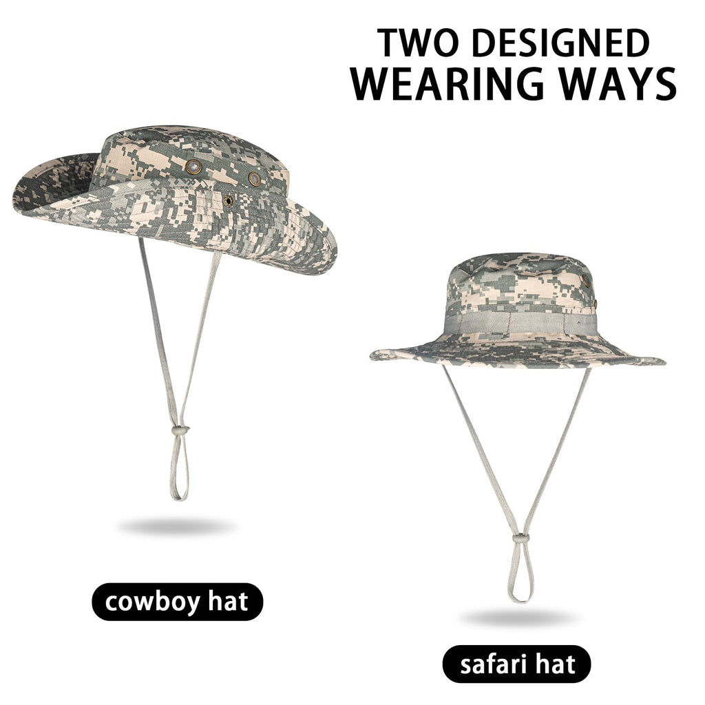 Sun Hats for Men Women Bucket Hat UPF 50+ UV Protection Boonie Hat for Safari Fishing Hiking Garden Beach