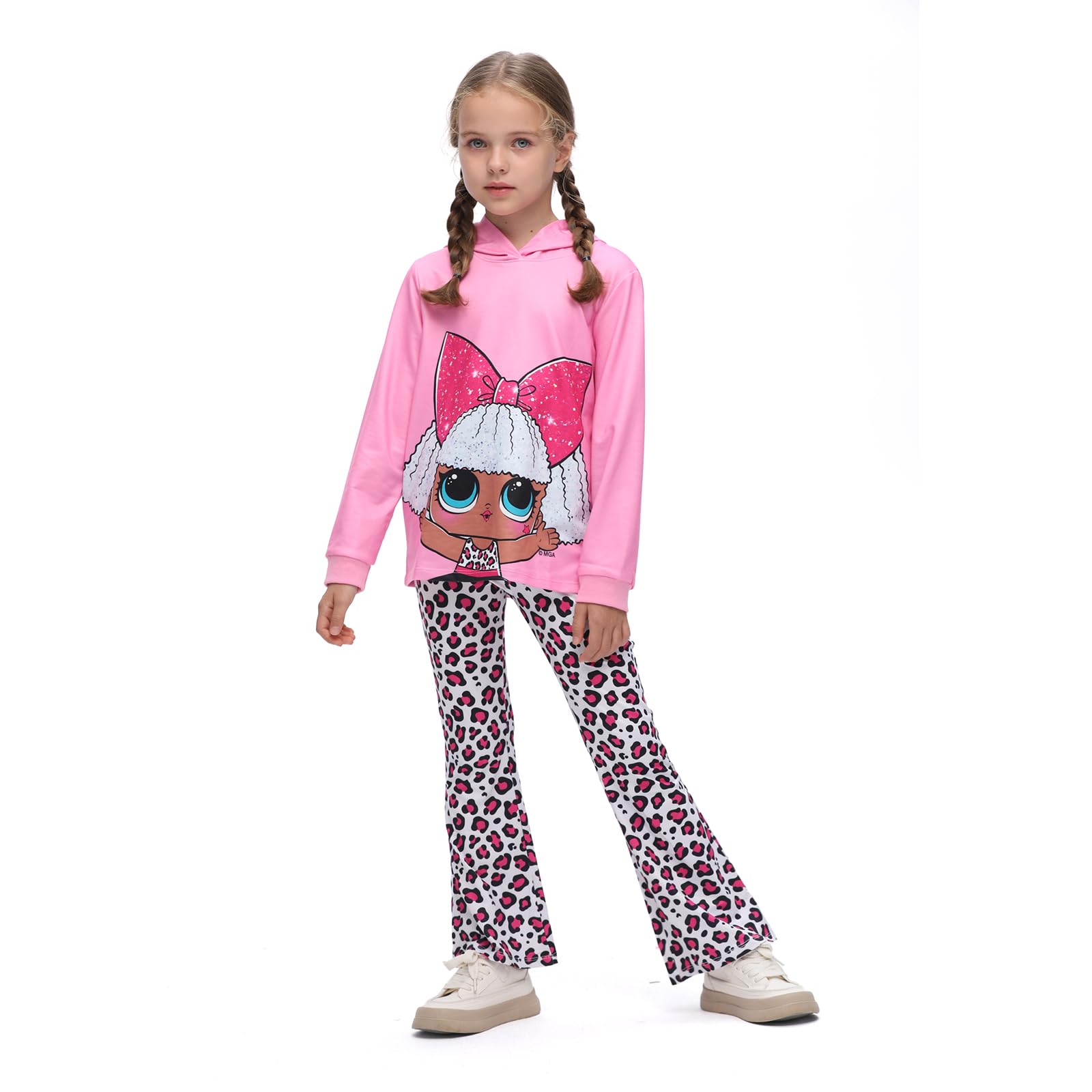 L.O.L. Surprise! Girls Clothes Hoodie and Pant Long Sleeve Sweatshirt Leggings Girls Outfits Sets 2Pcs