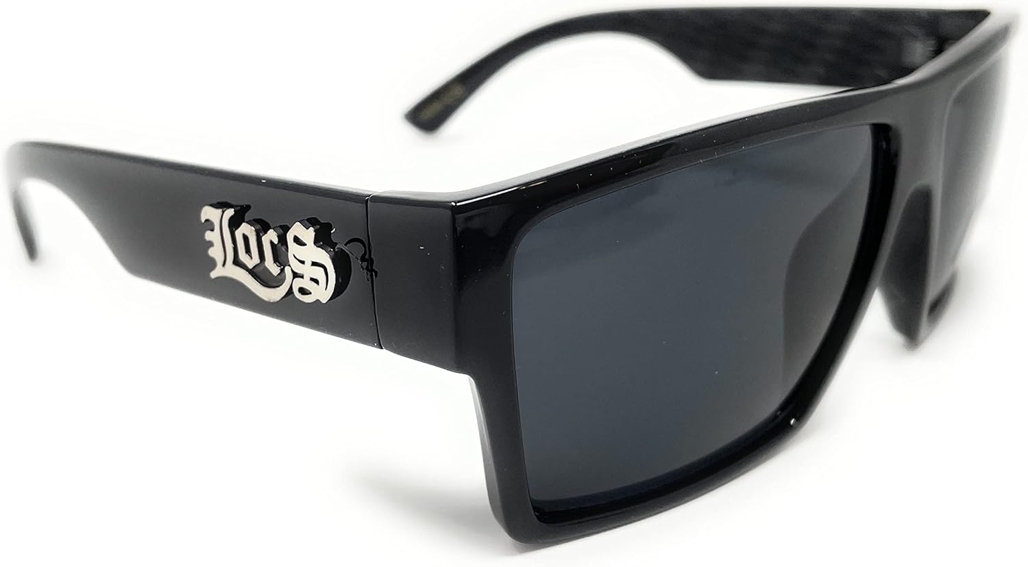 Locs 91105 Black Sunglasses | Authentic Gangster Flat Top Lowrider Maddogger Shades