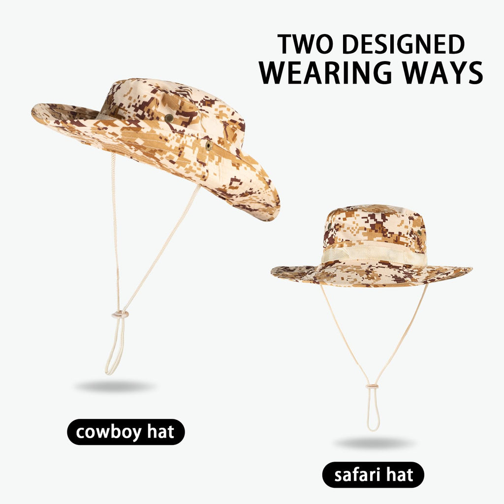 Sun Hats for Men Women Bucket Hat UPF 50+ UV Protection Boonie Hat for Safari Fishing Hiking Garden Beach