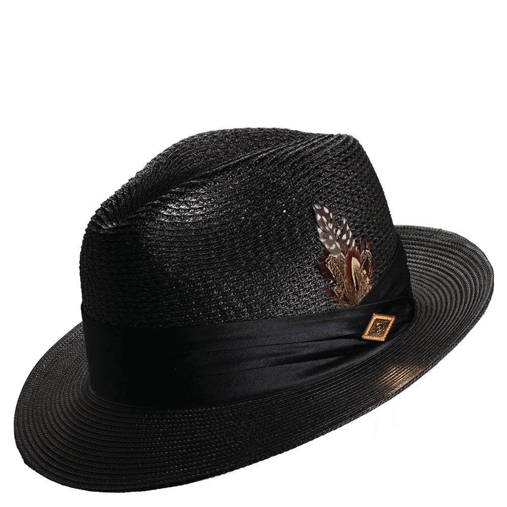 STACY ADAMS Men's Paper Milan Pinch Front Fedora