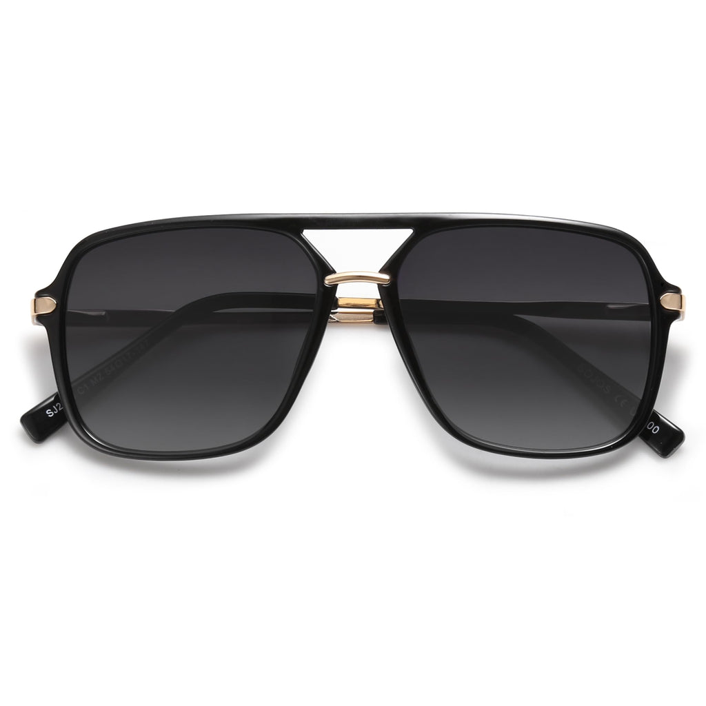 SOJOS Sunglasses for Women & Men, Square, Retro, Polarized Lens, Trendy Aviator, 90s Shades