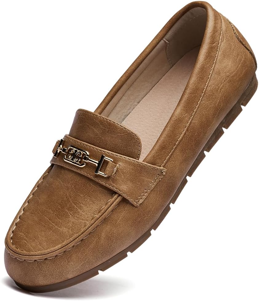 DeYashopin Women's Loafer Shoes Leisure Slip On Work Shoes Comfort Walking Flats