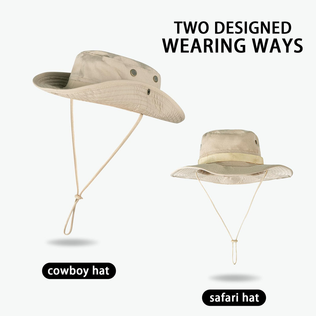 Sun Hats for Men Women Bucket Hat UPF 50+ UV Protection Boonie Hat for Safari Fishing Hiking Garden Beach