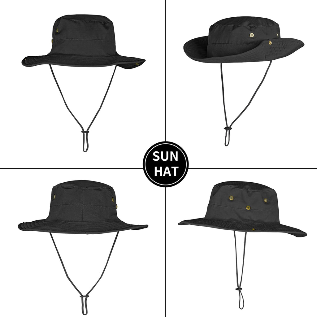 Sun Hats for Men Women Boonie Hat Foldable Fishing Hat UPF 50+ Bucket Hat for Fishing Hiking Garden Safari Beach