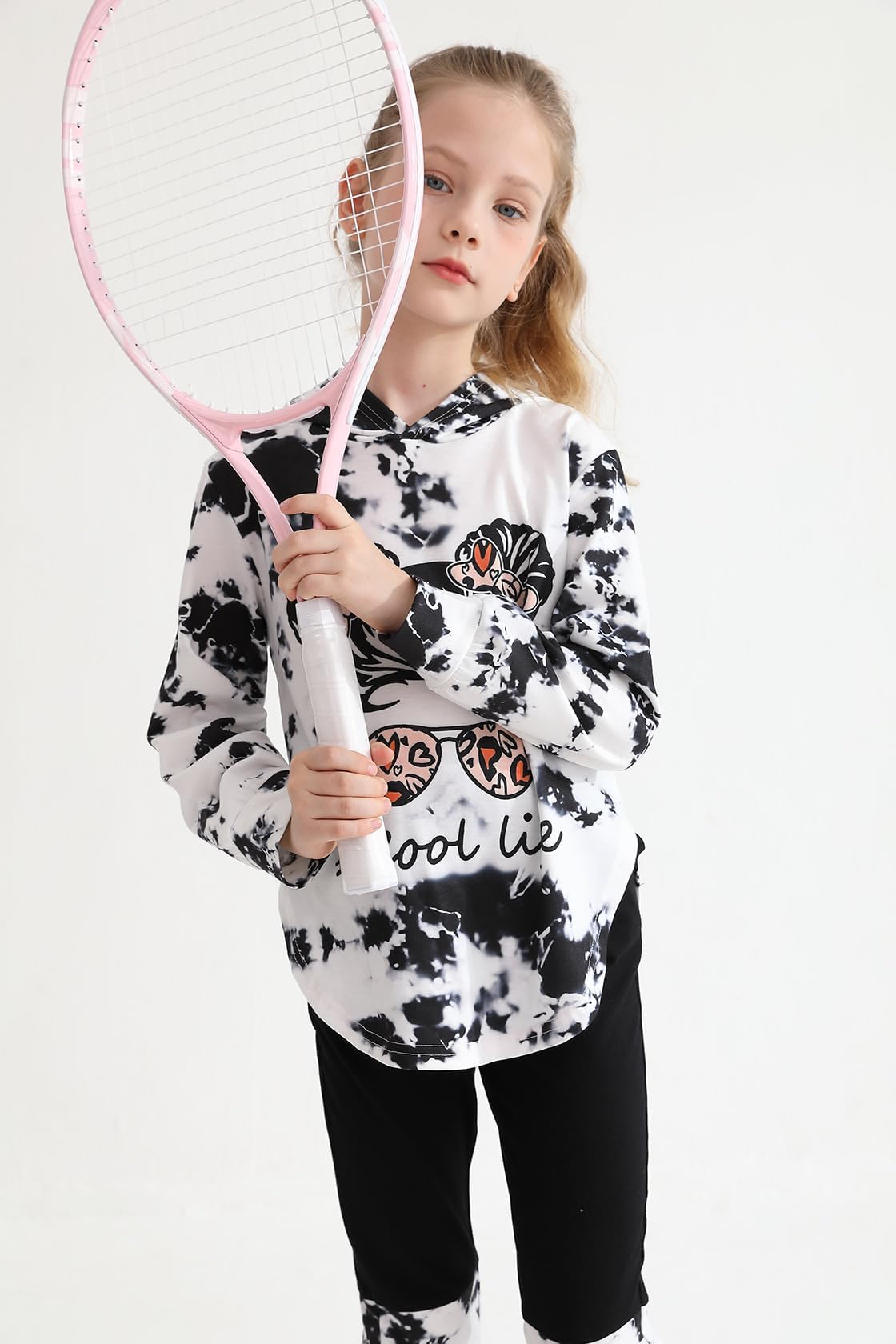 Girls Clothes Tie Dye Long Sleeve Hoodie Sweatshirt and Pants Sets Cute Girl Outfits Size 5-14 Years