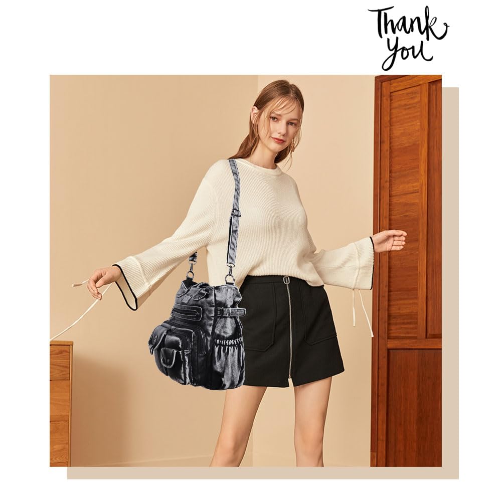 Angelkiss Purses and Handbag for Women Soft Leather Hobo Bags Satchel Shoulder Bags Ladies Tote Crossbody Bag