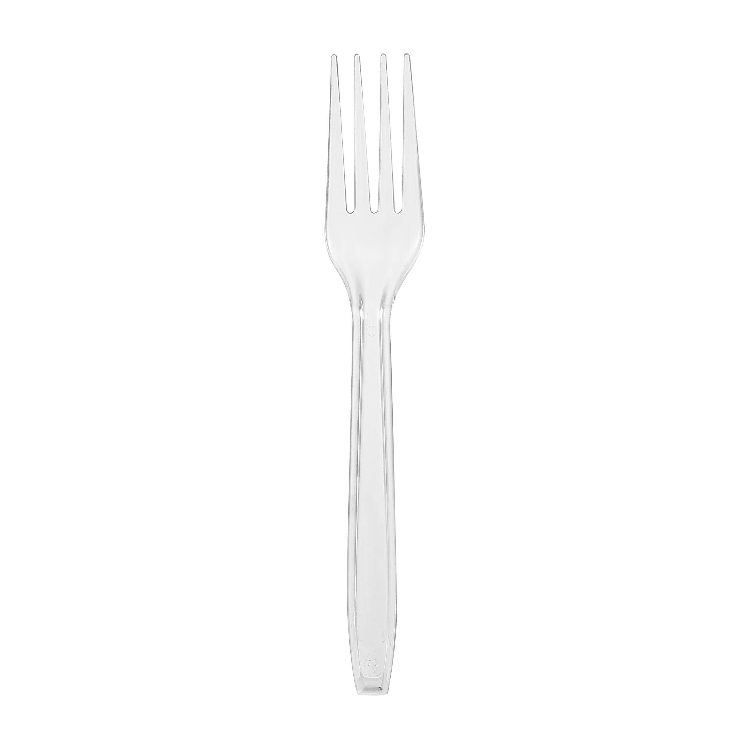 Glad Disposable Cutlery Set - Clear Heavy Duty Plastic Forks, Knives, and Spoons - 240 Piece Plasticware for Parties - Durable, Sturdy Recyclable Utensils - Great for July 4th, Thanksgiving, Christmas