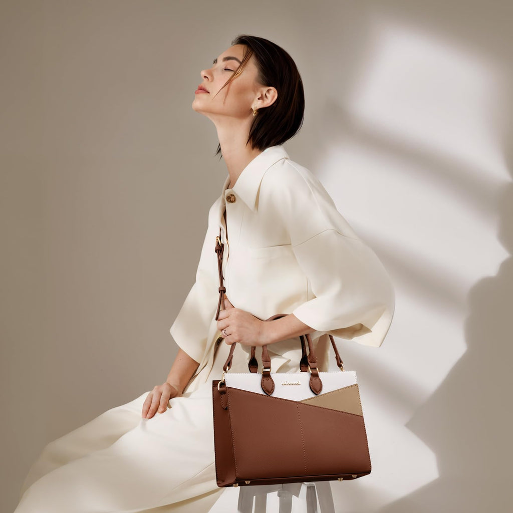 LOVEVOOK Purses for Women,Satchel Handbags Tote Bag, Black Pu Leather Shoulder Crossbody Top Handle Purse with Zipper