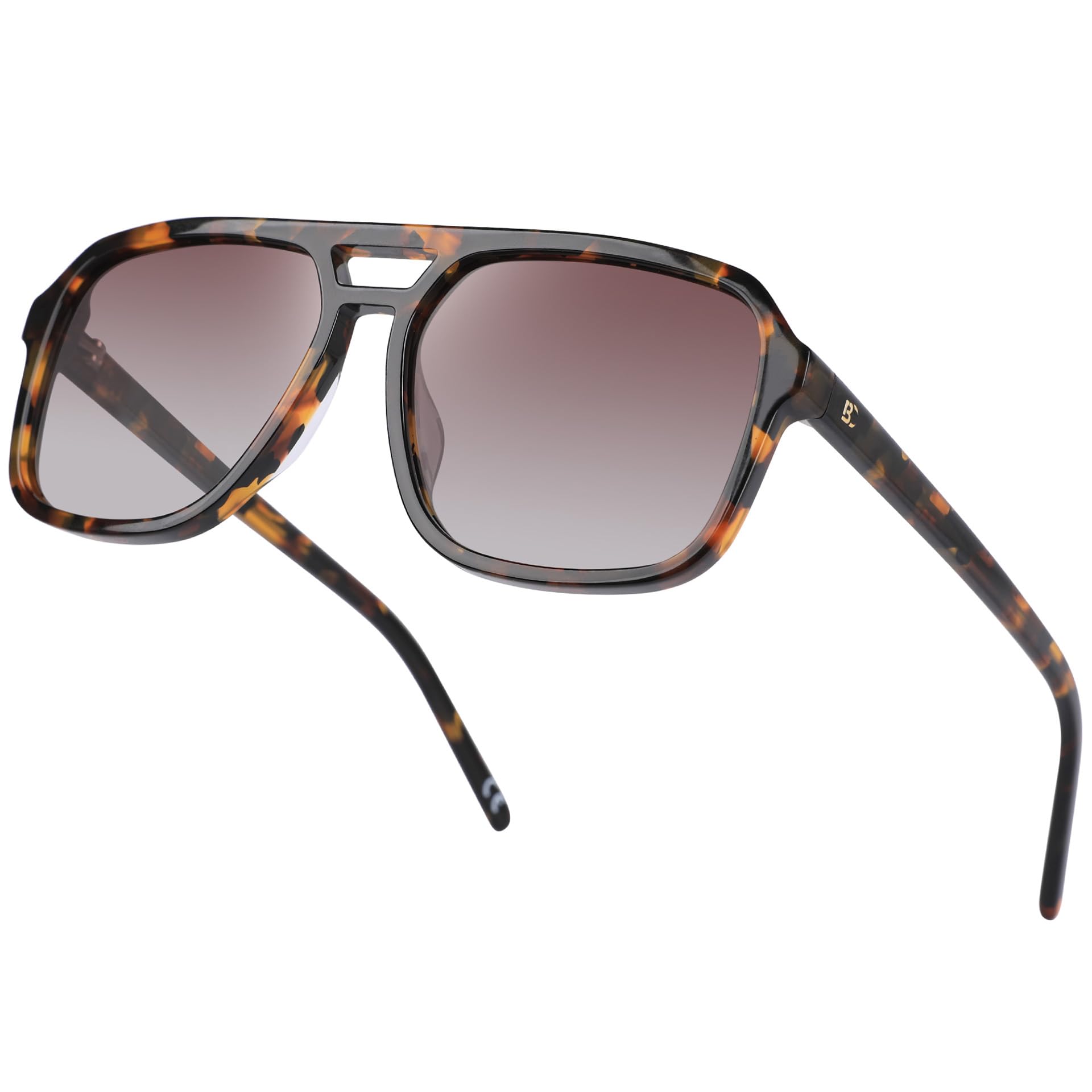 BIRCEN Women Polarized Acetate Sunglasses: Fashion Square Aviator Shades UV Protection for Trendy Laides Travel Beach Outdoor