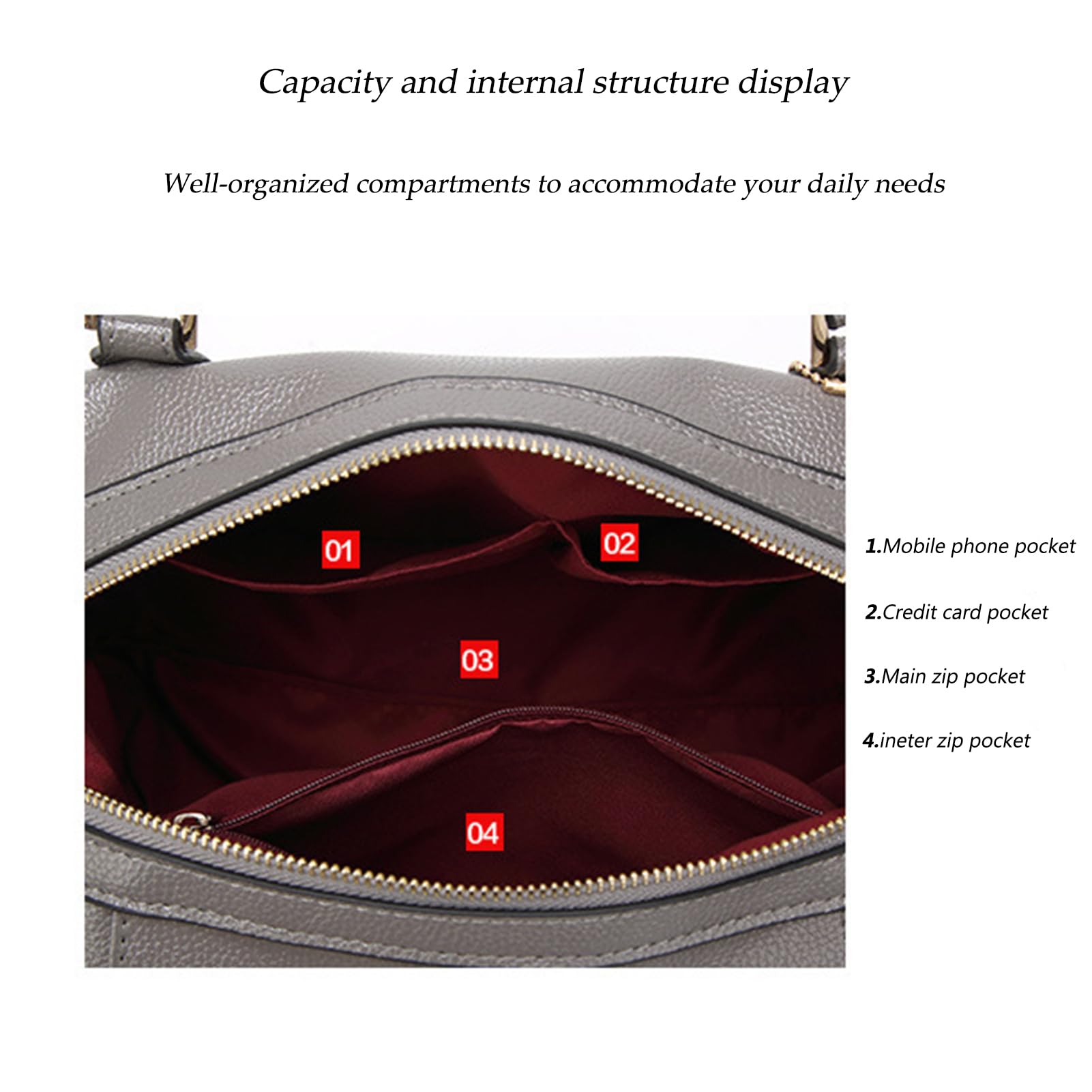 Handbags and Purses for women Vegan Leather Tote Bag for Women Satchel Shoulder Bags Travel Purse with Compartments