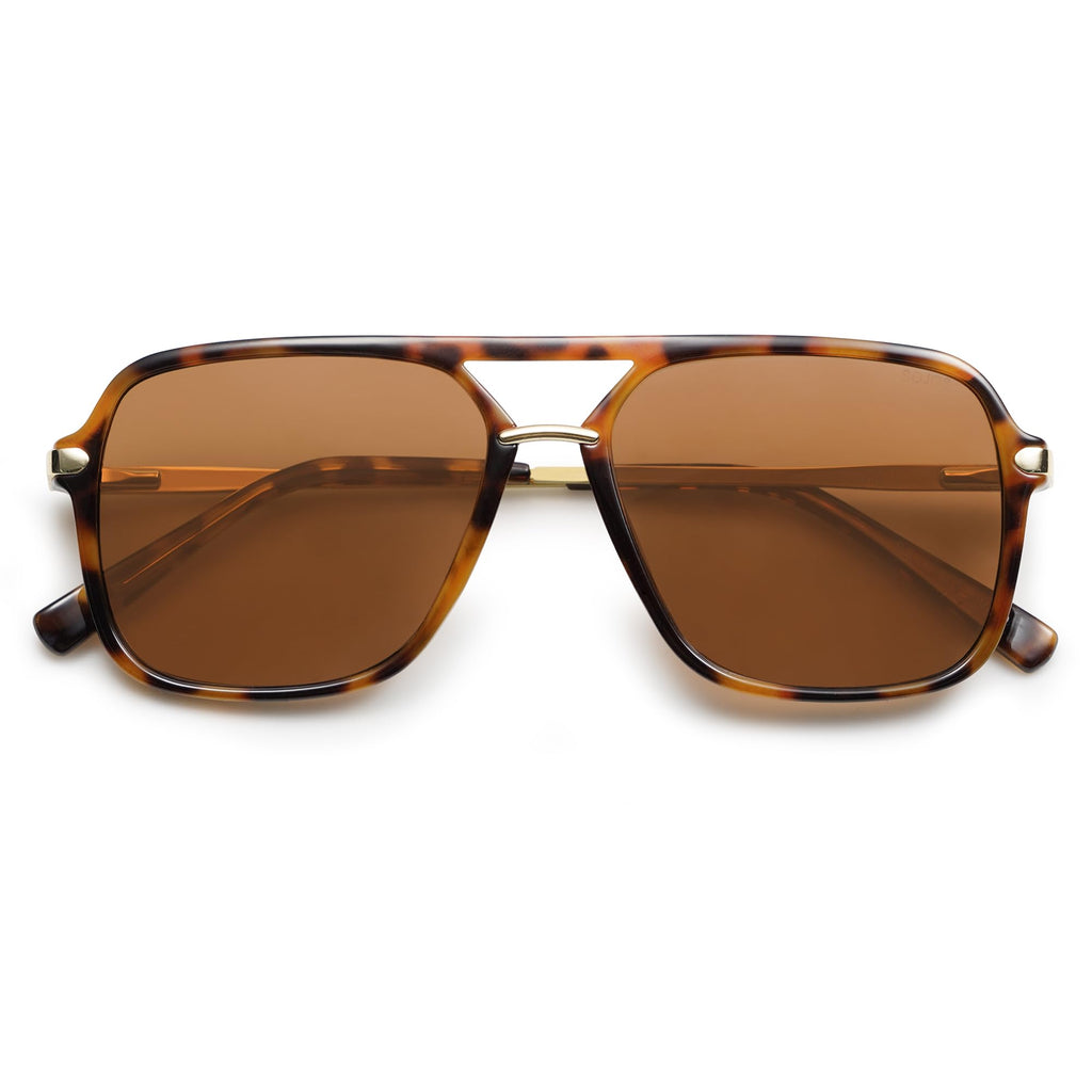 SOJOS Sunglasses for Women & Men, Square, Retro, Polarized Lens, Trendy Aviator, 90s Shades