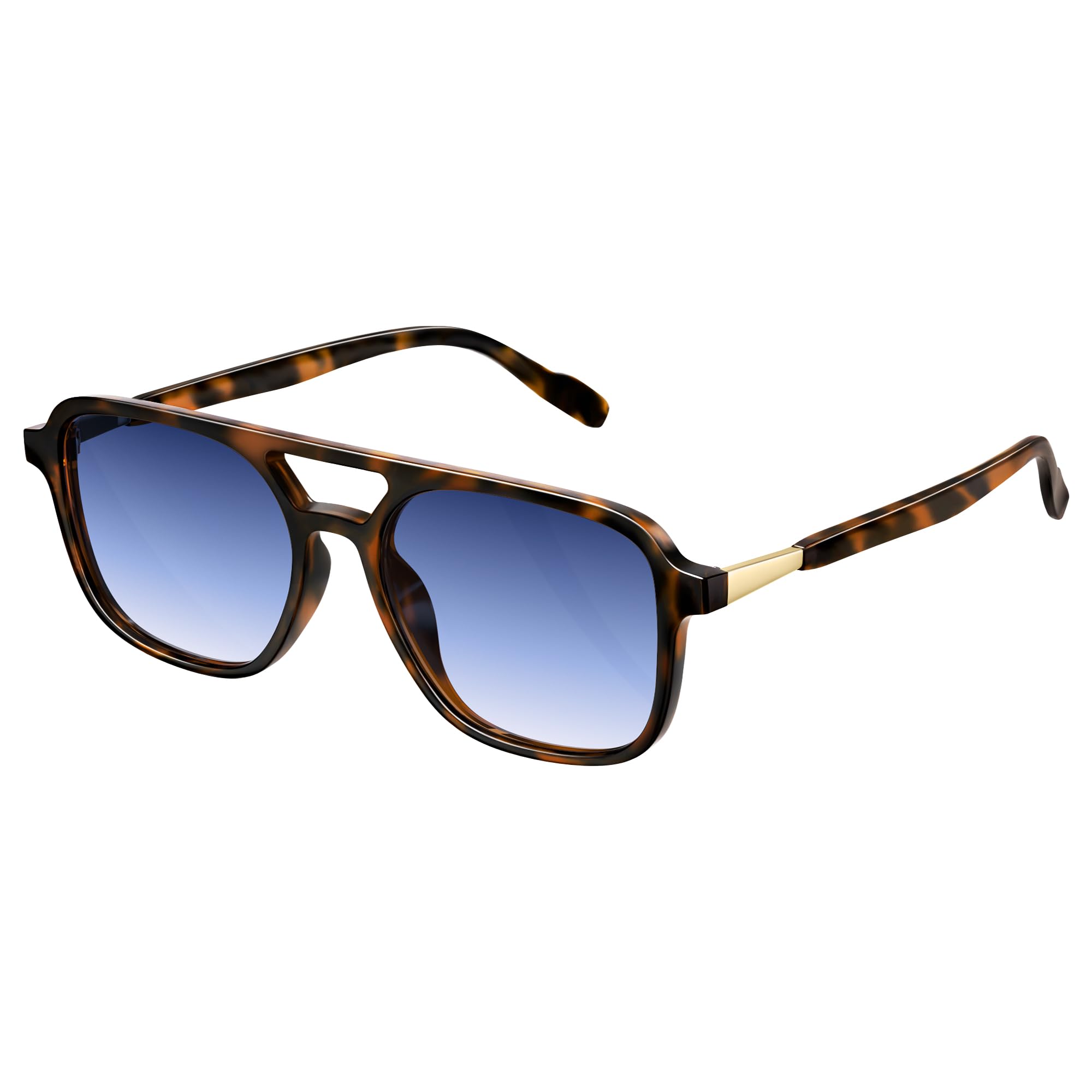 Retro Aviator Sunglasses for Women Men:Polarized Trendy Vintage 70s Rectangle Mens Womens Shades Sun Glasses