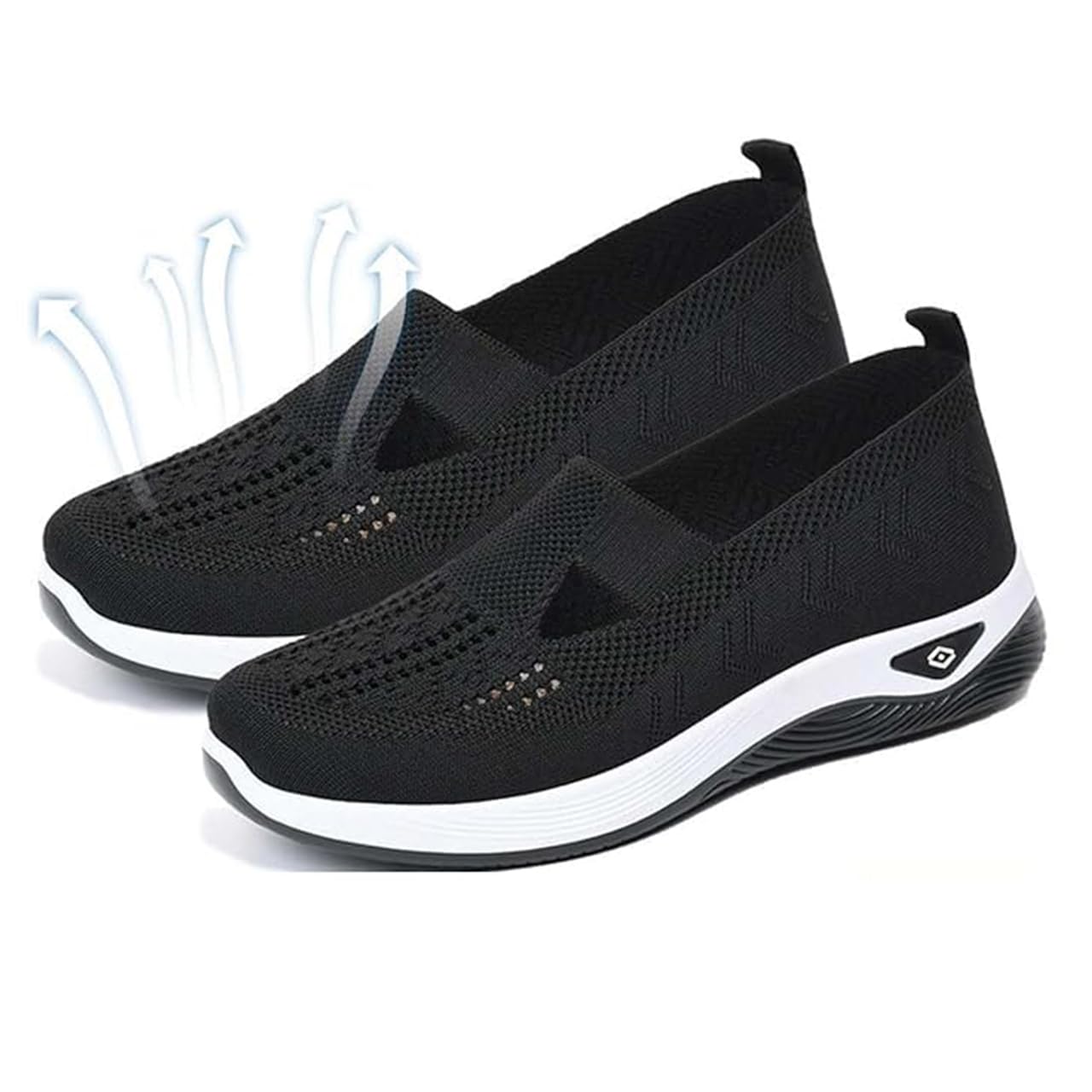 Orthopedic Shoes for Women,Women Wide Width Breathable Walking Comfortable Slip on Sneakers Orthowalk Nurse Shoes Non Slip Food Service Lightweight Sneaker