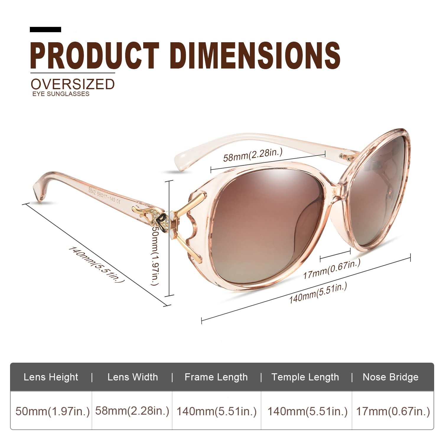 FIMILU Sunglasses for Women Trendy Polarized Sunglasses Oversized Big Sun Glasses Ladies Shades UV Protection