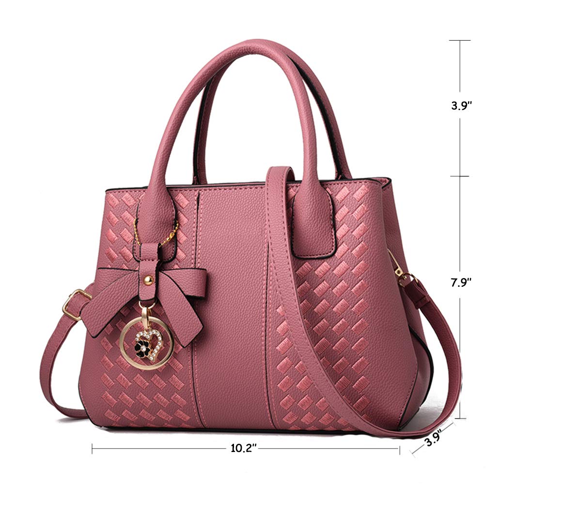 Purses and Handbags for Women Fashion Ladies PU Leather Top Handle Satchel Shoulder Tote Bags