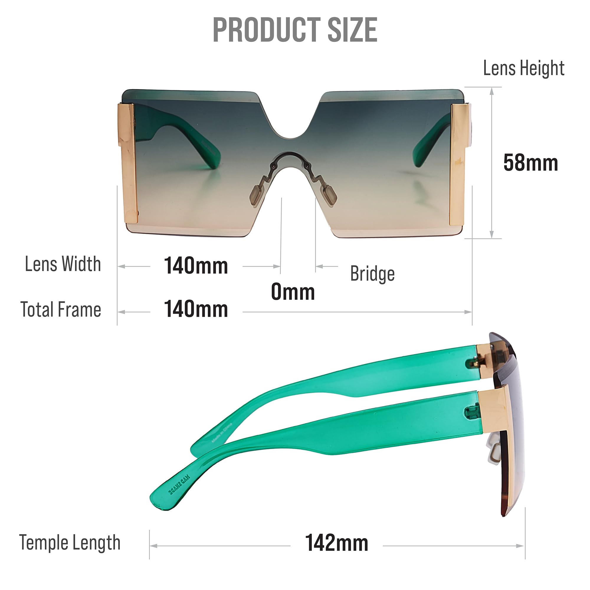 Mad Shade Sunglasses for Women Men UV400 Trendy Shades