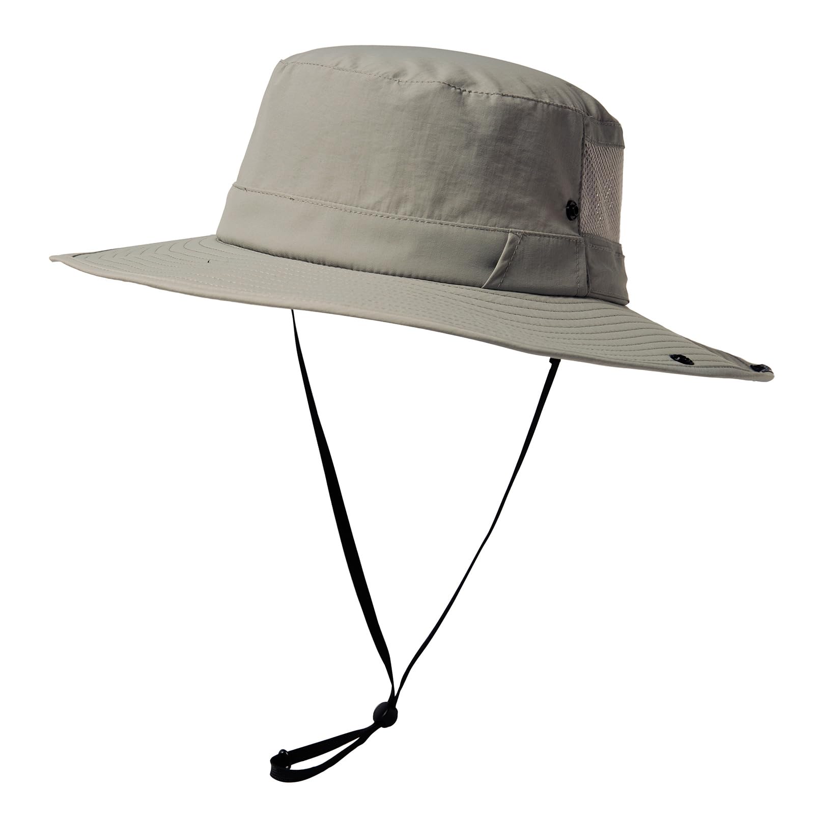 TOP-EX L/XL/XXL UV50+ Waterproof Wide Brim Bucket Sun Hat for Summer Fishing Hiking w/Detachable Strap & Vented Mesh