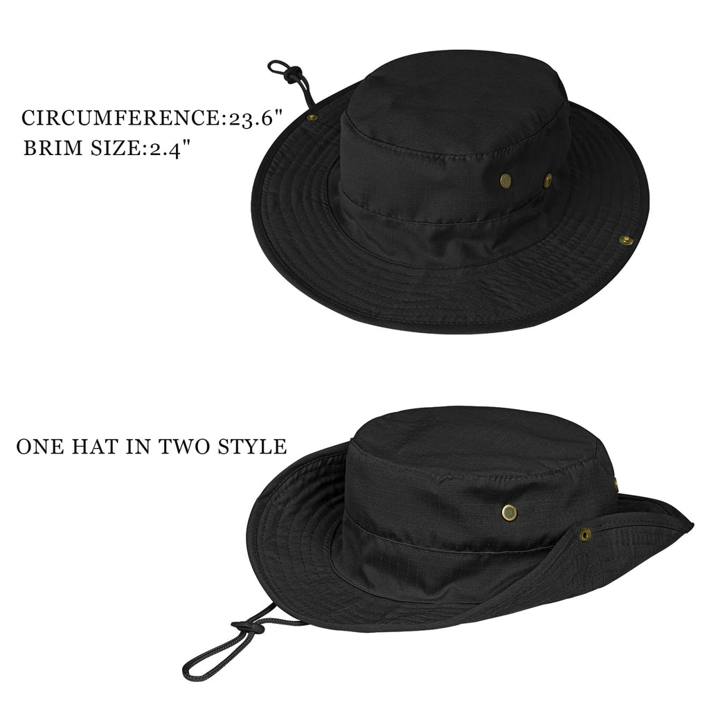 Sun Hats for Men Women Boonie Hat Foldable Fishing Hat UPF 50+ Bucket Hat for Fishing Hiking Garden Safari Beach
