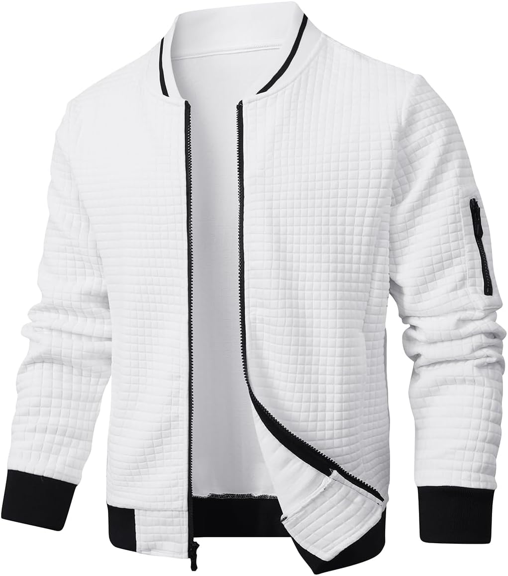 Mens Casual Jacket Lightweight Jacket Varsity Coat