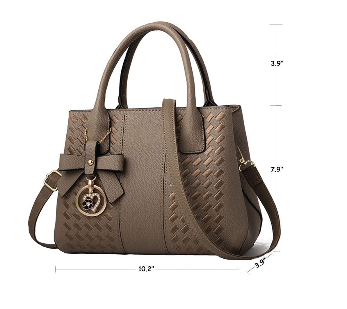 Purses and Handbags for Women Fashion Ladies PU Leather Top Handle Satchel Shoulder Tote Bags