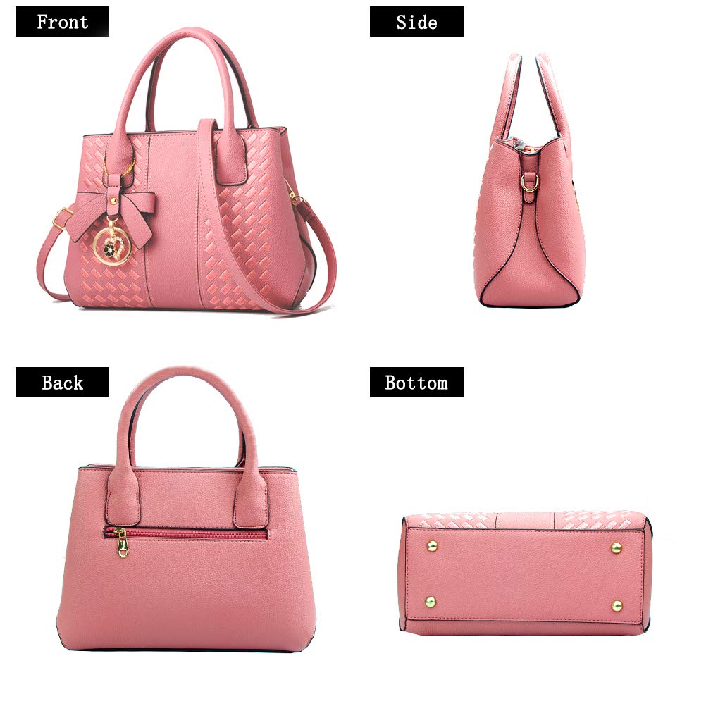 Purses and Handbags for Women Fashion Ladies PU Leather Top Handle Satchel Shoulder Tote Bags