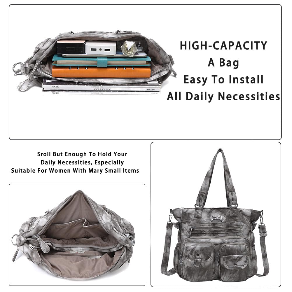 Angelkiss Purses and Handbag for Women Soft Leather Hobo Bags Satchel Shoulder Bags Ladies Tote Crossbody Bag