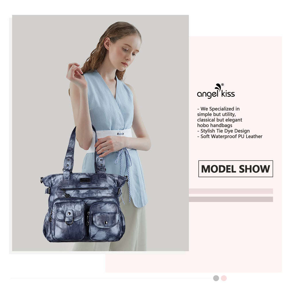 Angelkiss Purses and Handbag for Women Soft Leather Hobo Bags Satchel Shoulder Bags Ladies Tote Crossbody Bag