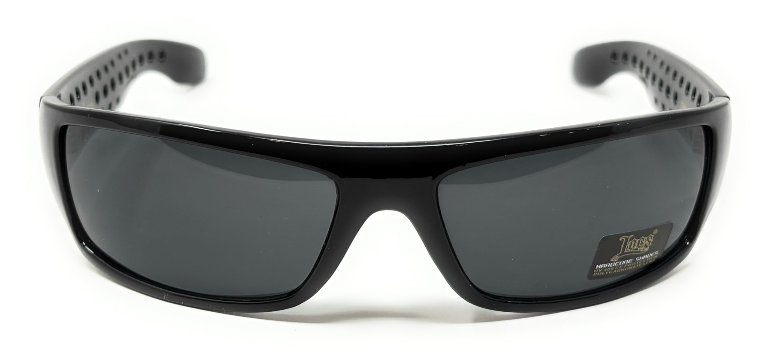 My Shades - Mens Black Super Dark Sunglasses - Wrap Around Slim Flat Top Gangster Style